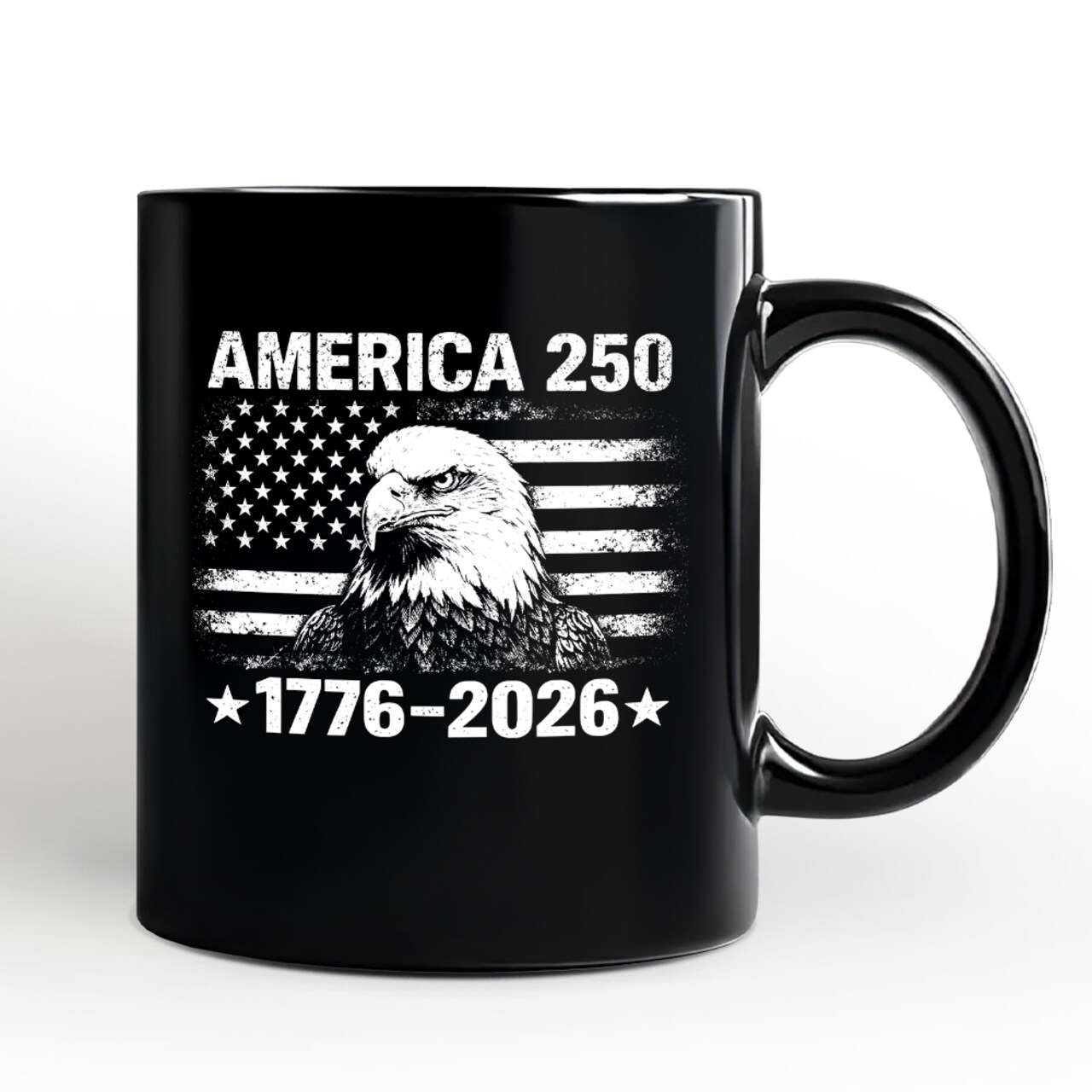 America 250 Freedom Flag Eagle Mug, 4th of July USA Patriotic 1776–2026 Gift